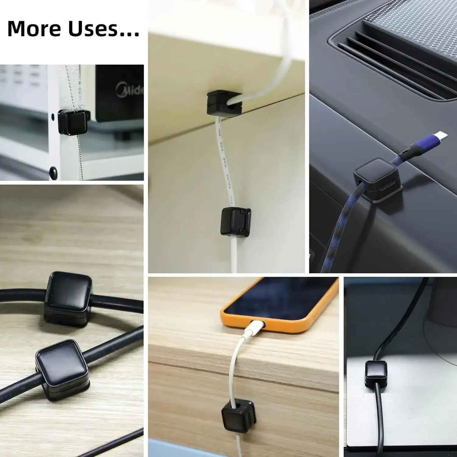 Magnetic Clip For Cords - 6 Pieces